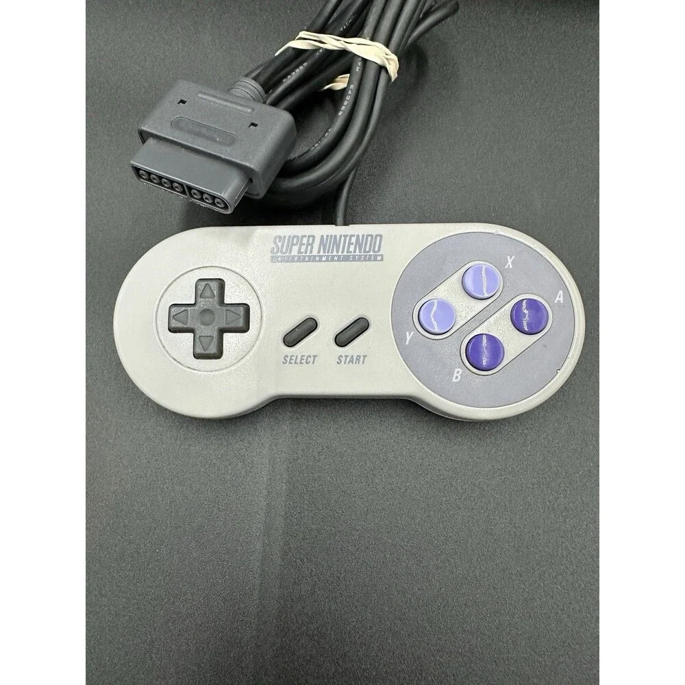 Nintendo SNES No. SNS-001 Console with OEM Controller/Cables, Super Mario World